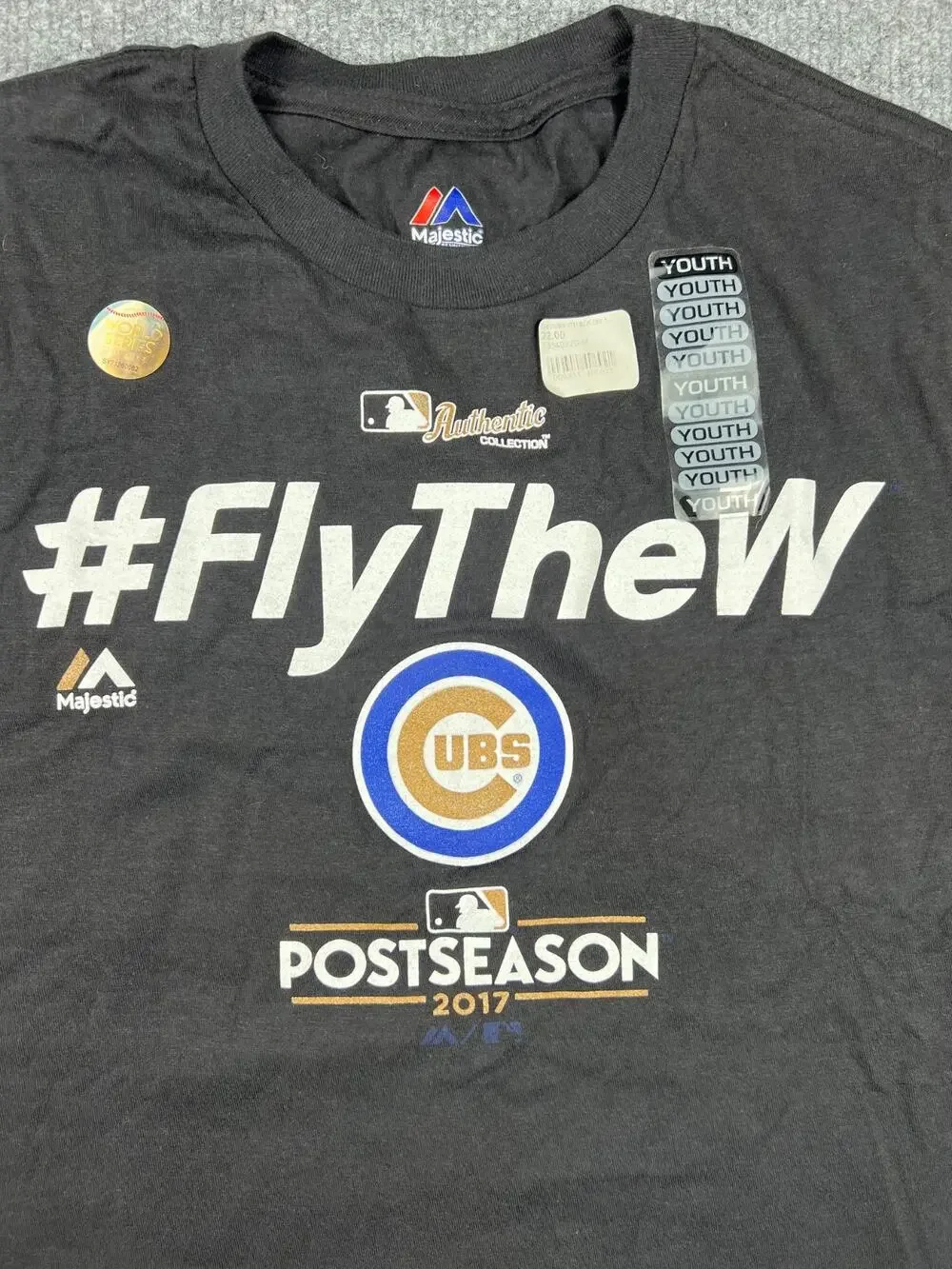 NWT Majestic Chicago Cubs Fly The W 2015 Postseason Medium #901